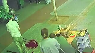 Man in China gets Stabbed in Leg..Has No Idea How Serious It Is until He drops Dead