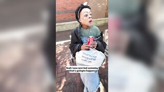 Former drug addict explains her unusual look
