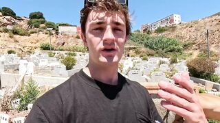 Nick Shirley films illegal migrants in Ceuta using the native people Cemetery