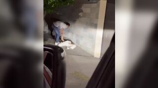 Man Beat his Girlfriend Unconscious in the Street, Good Samaritan Stops and Probably Saves her Life