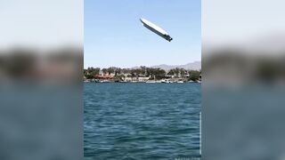 Boat Flies And Crashes
