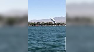 Boat Flies And Crashes