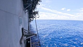 Shocking Video from aboard USS Peleliu as it's struck by two Missiles