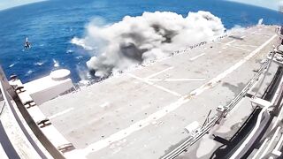 Shocking Video from aboard USS Peleliu as it's struck by two Missiles
