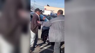Old man lands knock out on his life long enemy..