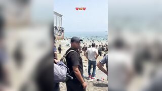 Moroccan police are forcing the invaders into the water to cross into Ceuta Spain