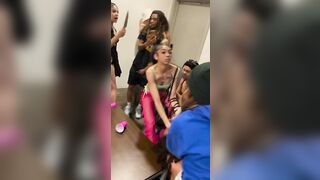 2 College Girls get Jumped by Apartment Full of other College Girls