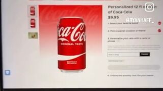 You can request anything but 'Jesus is king' on a Coca-Cola can on their site.