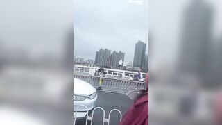 Nothing to See Here...just a Chinaman Jumping to his Death in Traffic