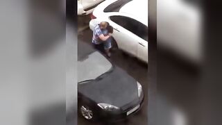Man tries not to Hit his Girl despite Her Punching Him Non-Stop