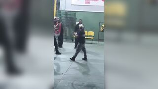 Man Pulls Gun on Delivery Riders… Gets Instantly Dropped