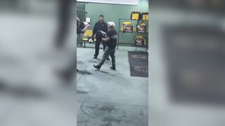 Man Pulls Gun on Delivery Riders… Gets Instantly Dropped