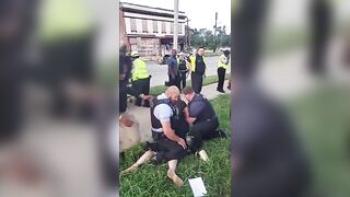 Scene of DUI Crash That Killed Ph.D Student Erupts Into Violence After Detained Woman Tries to Fight Angry Bystander