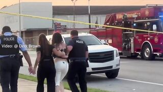 Scene of DUI Crash That Killed Ph.D Student Erupts Into Violence After Detained Woman Tries to Fight Angry Bystander