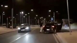 Drunk Driver Runs Over multiple People in the Street