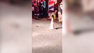 Man is Killed as Motorcyclists pull up in the Dark and Execute Man..Includes Aftermath