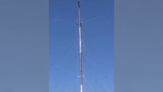 Man does Backflip to End his life from High Radio Tower