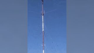 Man does Backflip to End his life from High Radio Tower