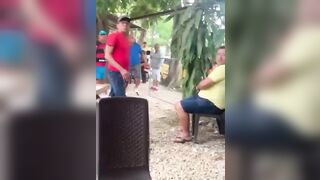 Colombian Karen gone crazy against husband in public