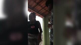 Gutsy Woman talks a lot of Sh*t then gets Huge Knife in her Belly..she did Not Survive