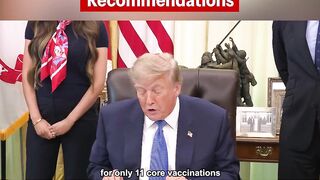Trump Getting back to Actually Doing Stuff.... Bring Childhood Vaccines Down from 72 to 11