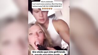 Bro needs to be more gentle with a gun