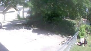Man Loses Pants in Slapstick Police Chase Caught on Camera