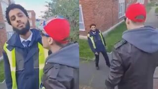 Man Confronts A Muslim Bus Driver In UK