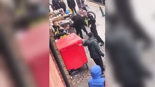 Old man shows Brit Police how to take out migrant
