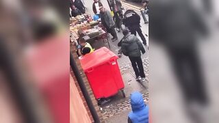 Old man shows Brit Police how to take out migrant