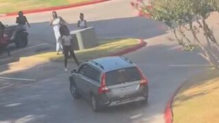 A person was run over during confrontation at a Mesquite apartment complex