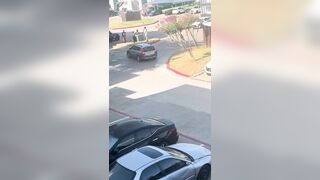 A person was run over during confrontation at a Mesquite apartment complex