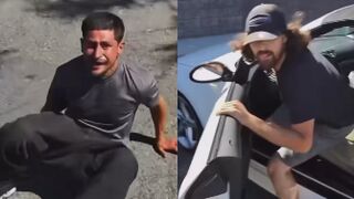 Man gets street justice after his phone and scooter were STOLEN