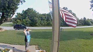 Amazon driver identified in viral flag salute video