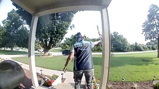 Amazon driver identified in viral flag salute video