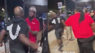 He picked the wrong door team to mess with...