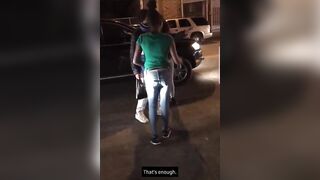 Ratchets fight in da hood...wait for it.