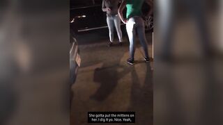 Ratchets fight in da hood...wait for it.