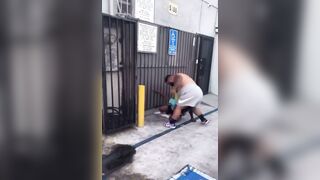 If a fat guy is capable of throwing leg kicks you know you’re in for a bad time