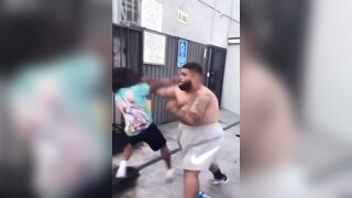 If a fat guy is capable of throwing leg kicks you know you’re in for a bad time