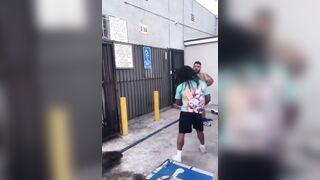 If a fat guy is capable of throwing leg kicks you know you’re in for a bad time