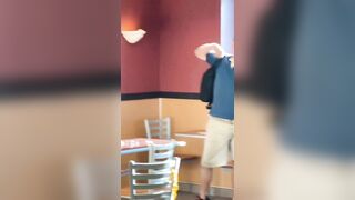 Complete breakdown inside of a McDonalds during rush hour lunch time