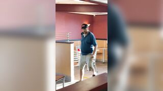 Complete breakdown inside of a McDonalds during rush hour lunch time
