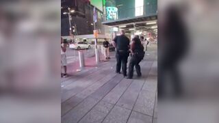 Man Detained and Tasered for Aggression Following Store Window Smash Attempt
