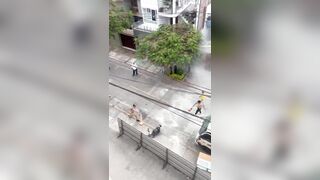 This Fire Extinguisher Makes Street Fights 10x Better