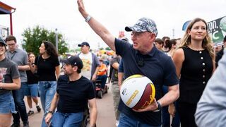 Traitor Sen. Mark Kelly (D-AZ) just got brutally BOOED out of the Iowa State Fair