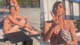 Woman ready to call ICE on Hispanic family—for using swimming pool