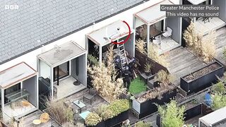 Police arrest wanted man while he slept on roof