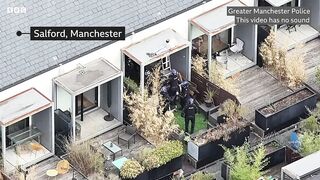 Police arrest wanted man while he slept on roof