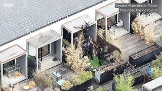Police arrest wanted man while he slept on roof